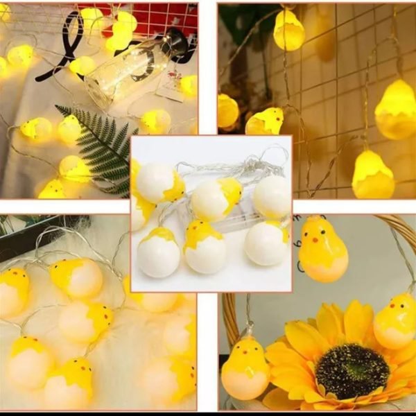 10 LED eggs Fairy lights Battery Operated String Lights 5ft length LED Decoration For kids room gift